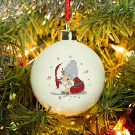 Personalised Me to You Christmas Cuddles Bauble Extra Image 2